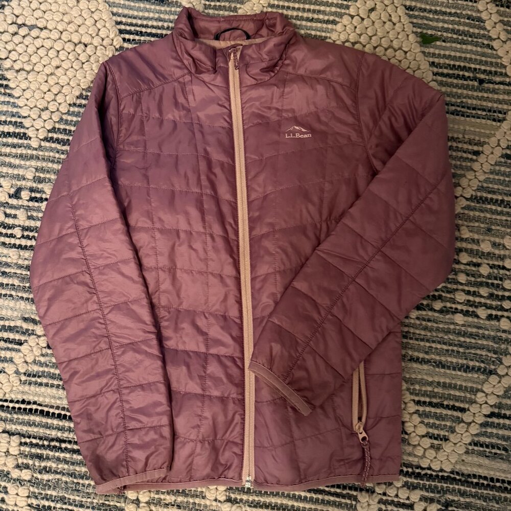 LL Bean Girls Packaway Down Jacket - Size 10/12